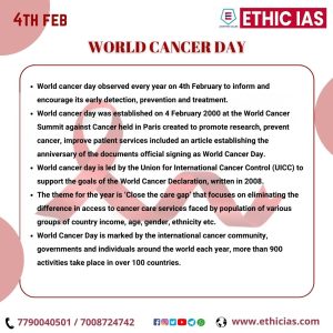 WORLD CANCER DAY 4th february 2023