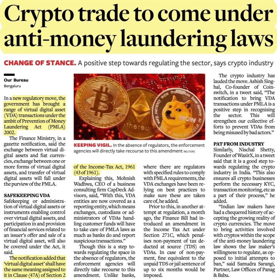 Crypto trade to come under anti-money laundering laws 